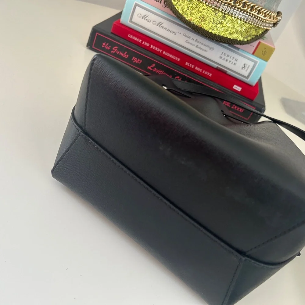 Mansur Gavriel  Mini Leather Bucket Bag Black - Picture 3 of 4